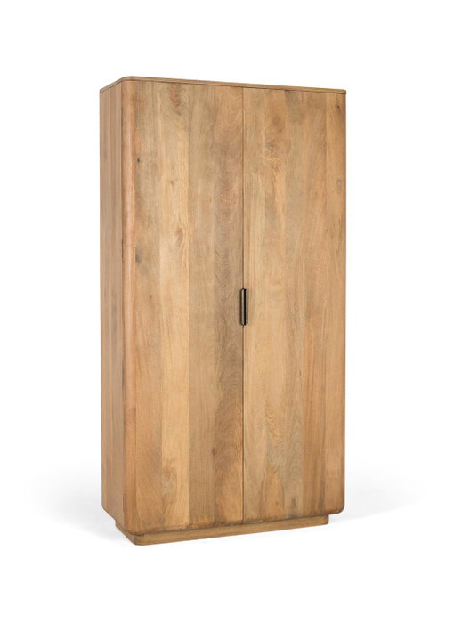 GINER Y COLOMER Armario de Madera de Mango Natural con Dos Puertas